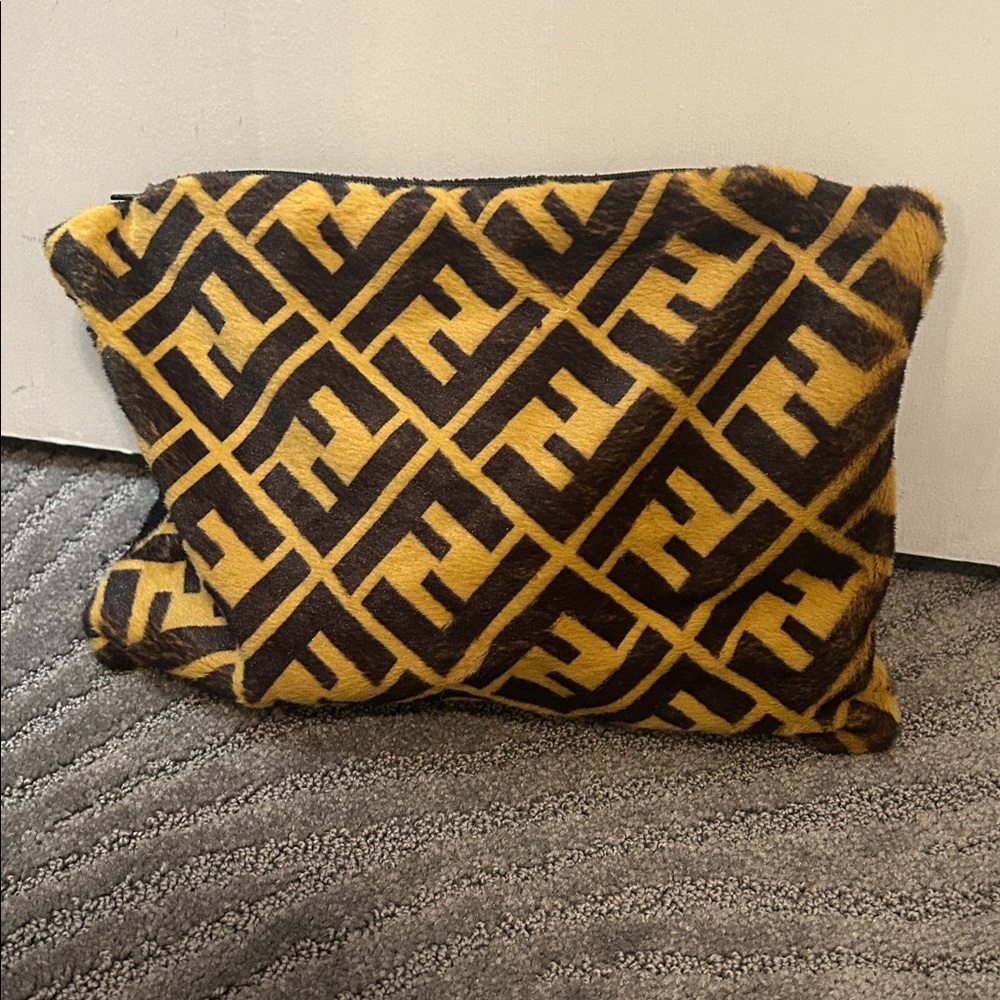 Brown and Black Beach Clutch